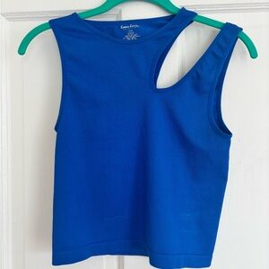 Cotton Candy Vibrant Blue Tank Top